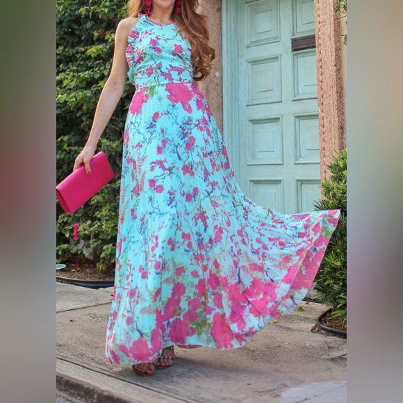 ASOS Dresses & Skirts - ASOS Teal and Pink Floral Garment